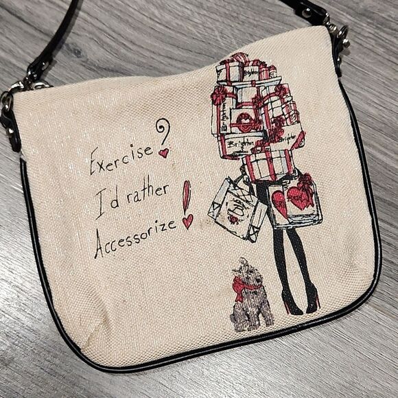 Brighton BLK/RED/TAUPE Crossbody Bag - Picture 4 of 12